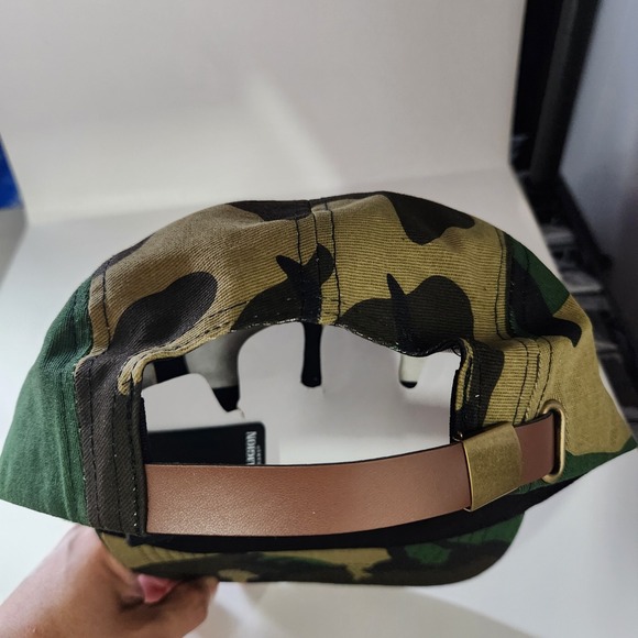 True Religion Hat Strap Back Camo Camouflage Patch Mens One Size Green New - Picture 2 of 5